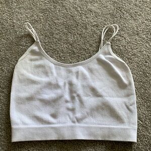 Bluish/purplish tank top with straps, Size S, Tight, Good for the gym